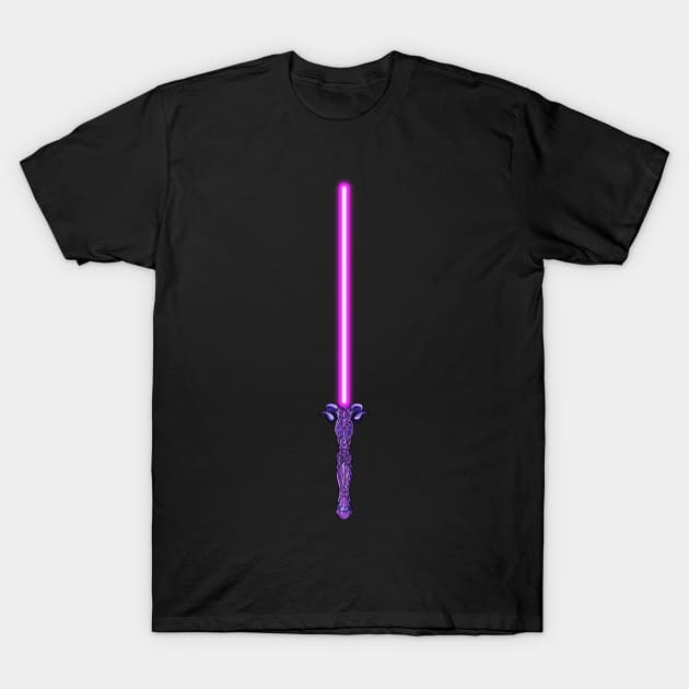 saint lightsaber aries, on, sapuri T-Shirt by FamiFriki_V